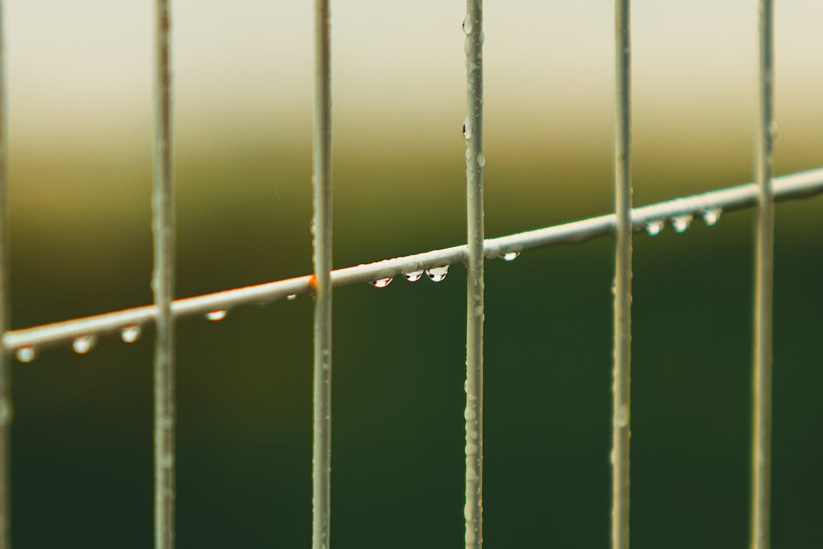 Gartenzaun wackelt nach starkem Regen