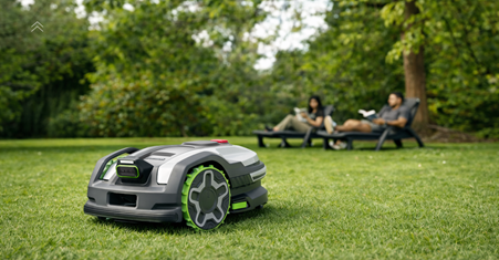Eine neue Ära für europäische Gärten Greenworks präsentiert die AiMowbot C-Serie, eine KI-gestützte, kabellose Mäh-Revolution